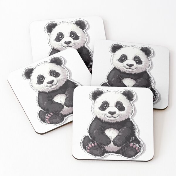 Item preview, Panda Cartoon Sticker designed and sold by NicolasGlowArt.