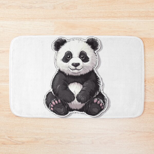 Item preview, Panda Cartoon Sticker designed and sold by NicolasGlowArt.