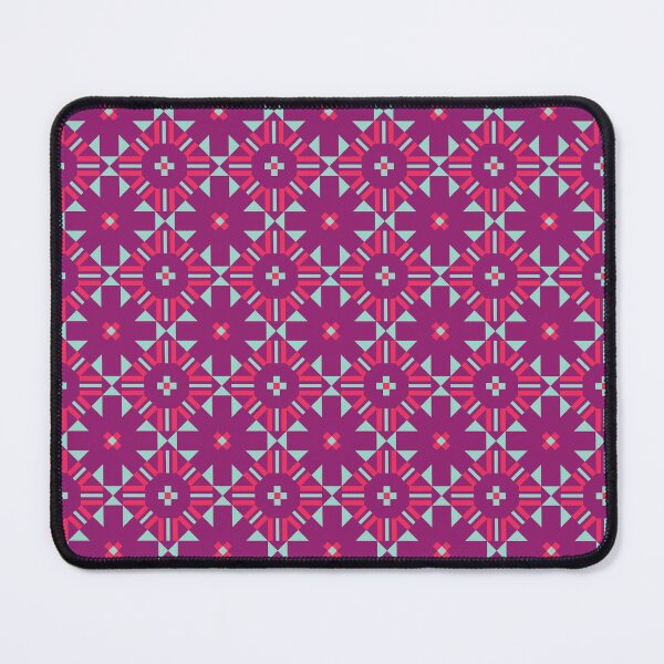 Item preview, Abstract Geometric Flower Tile Pattern, Cheater Quilt Pattern, Mulberry designed and sold by scome.