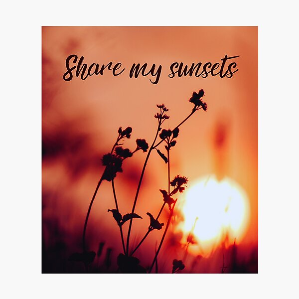 Item preview, Deep Orange and Brown "Share My Sunsets"  designed and sold by CountyKent.