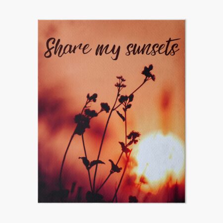 Item preview, Deep Orange and Brown "Share My Sunsets"  designed and sold by CountyKent.