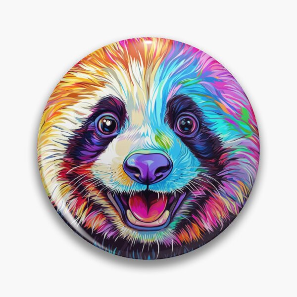 Item preview, Colorful Panda Portrait designed and sold by NicolasGlowArt.