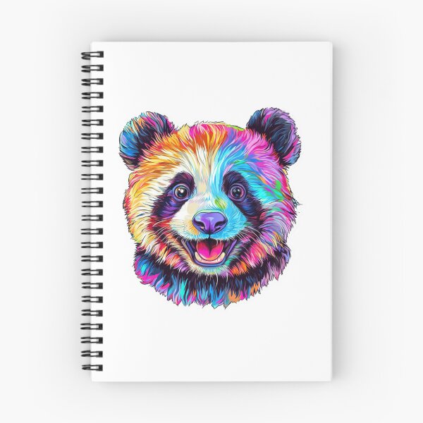 Item preview, Colorful Panda Portrait designed and sold by NicolasGlowArt.