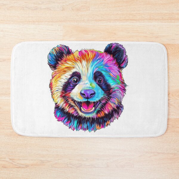 Item preview, Colorful Panda Portrait designed and sold by NicolasGlowArt.