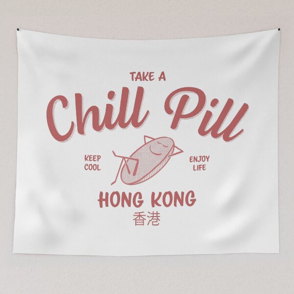 Item preview, Take a Chill Pill - Hong Kong designed and sold by LostTravelersLab.
