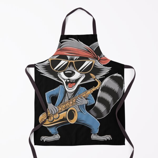 Item preview, Crazy raccoon playing saxophone designed and sold by A-Szczesniak.