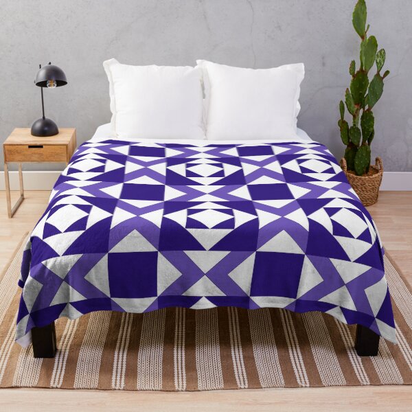 Item preview, Spring Quilt Block, Purple Geometric Spring Vibes,  designed and sold by Sole-e-Vento-Studio.