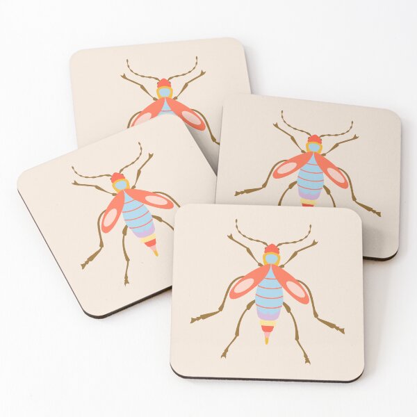 Item preview, Colorful Insects on Cream designed and sold by Elisabeth Coelfen.
