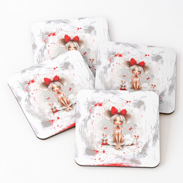 Item preview, Fashion Sketch Little Girl with Big Red Bow designed and sold by ArtbyJustis.