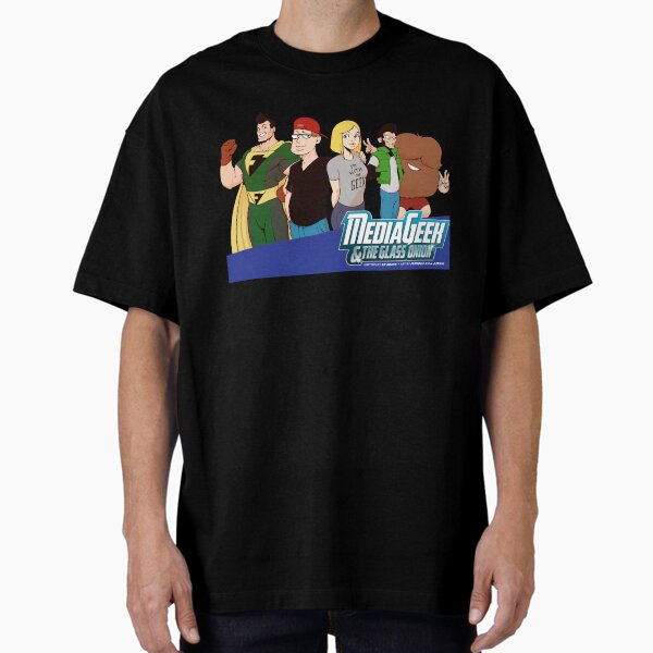 Media Geek and the Glass Onion Oversized T-Shirt