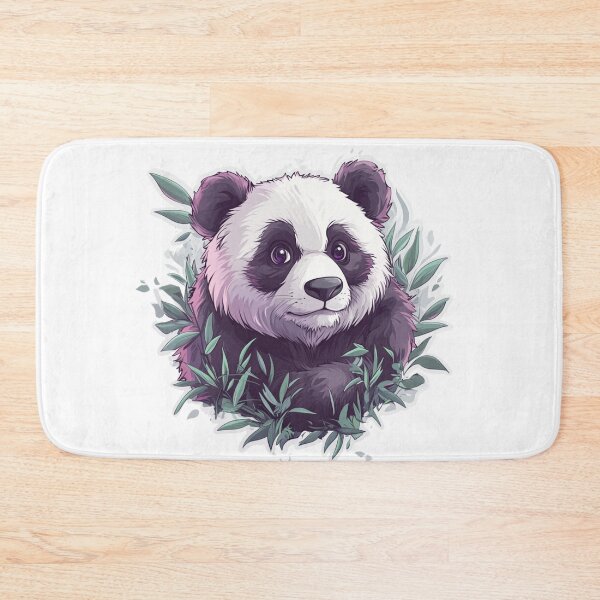Item preview, Panda in Leaves designed and sold by NicolasGlowArt.