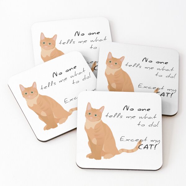 Item preview, cat boss - ginger designed and sold by Fine-Lines-Des.