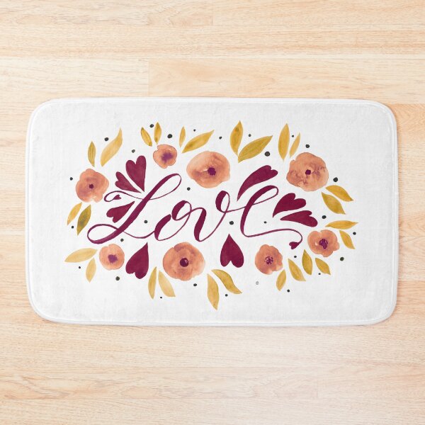 Item preview, Love and flowers - garnet and orange designed and sold by wackapacka.