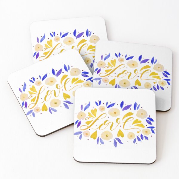 Item preview, Love and flowers - yellow and purple designed and sold by wackapacka.