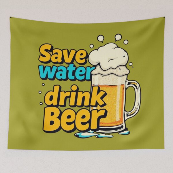 Item preview, Save Water, Drink Beer designed and sold by Charlie-Kier.