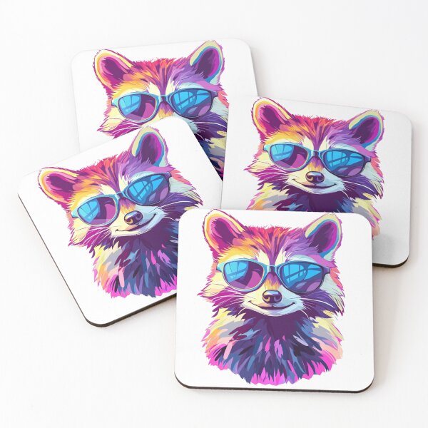 Item preview, Mapache hipster designed and sold by NicolasGlowArt.