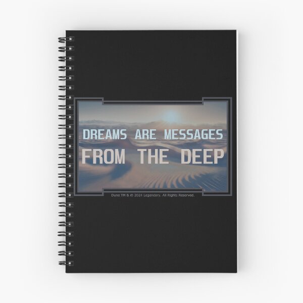 Item preview, DUNE. Dreams Are Messages From The Deep (black background) designed and sold by bekksa.