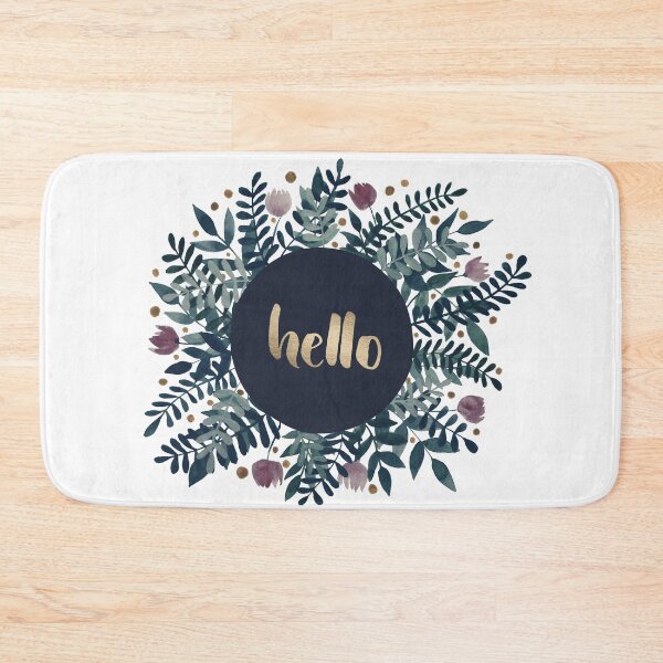 Item preview, Hello flowers and branches - grey green and garnet designed and sold by wackapacka.