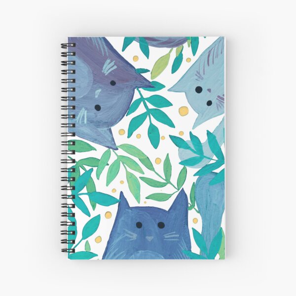 Item preview, Cats and branches - blue designed and sold by wackapacka.