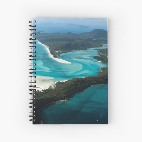 Whitehaven Beach Photography in the Whitsunday Islands Spiral Notebook