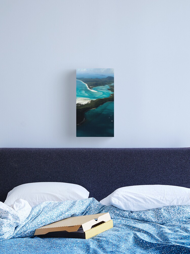 Thumbnail 1 of 3, Canvas Print, Whitehaven Beach Photography in the Whitsunday Islands designed and sold by Ibitiraquire.