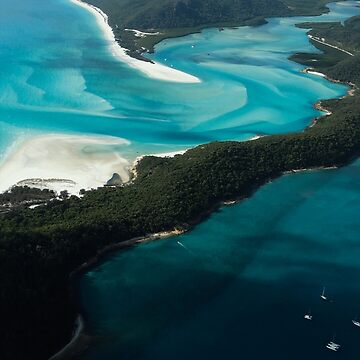 Artwork thumbnail, Whitehaven Beach Photography in the Whitsunday Islands by Ibitiraquire