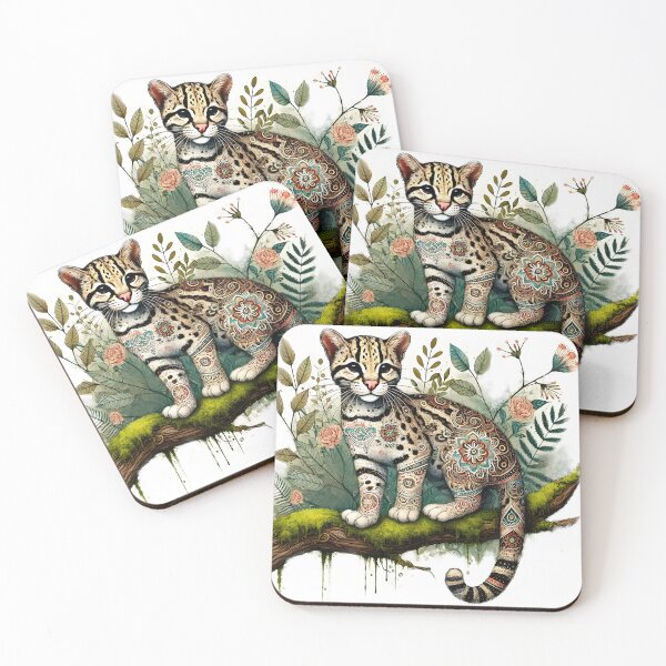 Item preview, Patterns of Nature - Jungle Animals, Ocelot designed and sold by BreezyDawnDesigns.