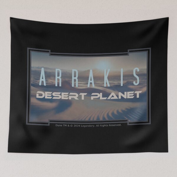 Item preview, DUNE. Arrakis, Desert Planet (black background) designed and sold by bekksa.
