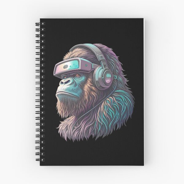 Item preview, Cyberpunk Gorilla Gaming with VR Headset designed and sold by JesterKrewArt.