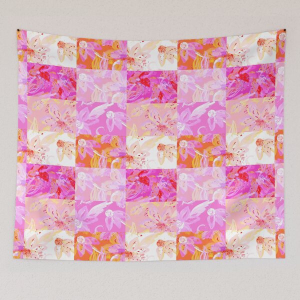Item preview, Bright Pink Patchwork Floral  designed and sold by Sharon Schwalbe.