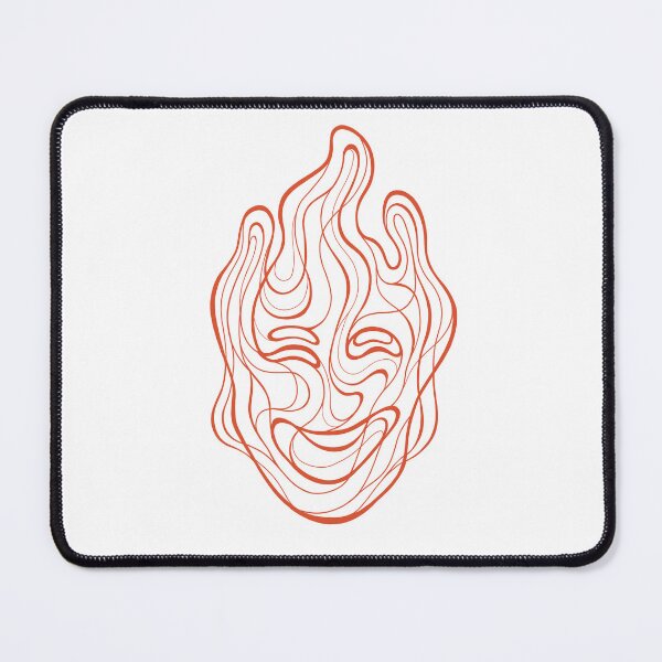 Item preview, Line Art Face Amusement (orange) designed and sold by Alesa-Aleks.