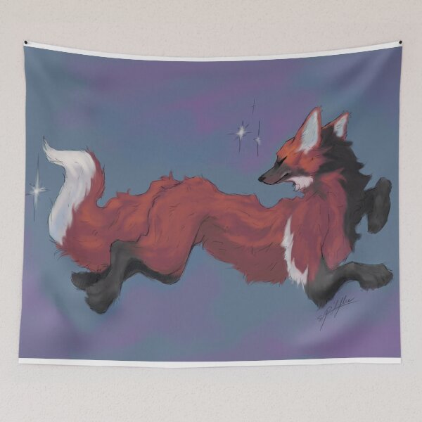 Item preview, maned wolf drawing designed and sold by Spitfiresart.