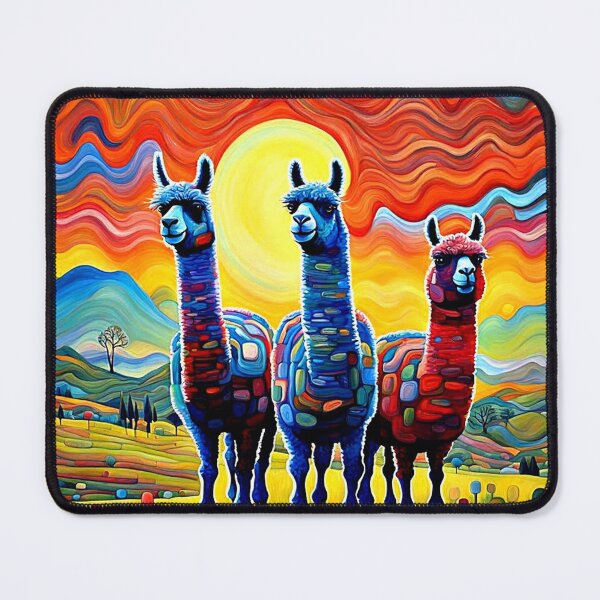 Item preview, Llamas in the meadow designed and sold by George Hutton Hunter.
