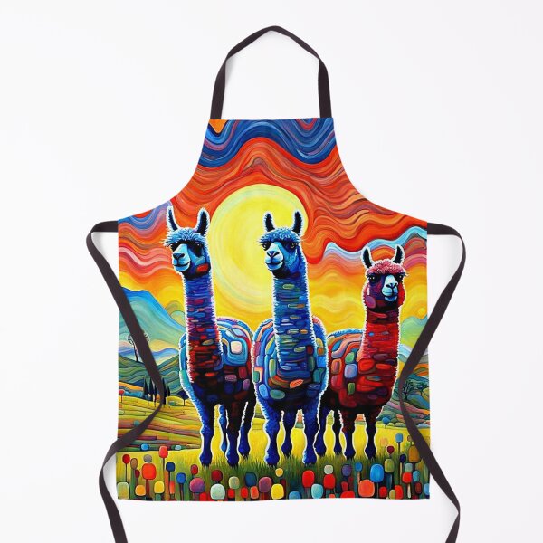Item preview, Llamas in the meadow designed and sold by George Hutton Hunter.