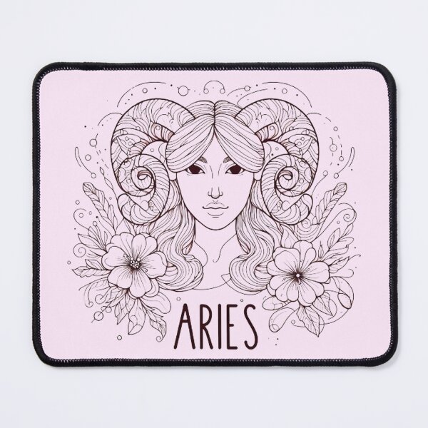 Item preview, Aries Goddess Zodiac Line Art designed and sold by The Whimisical Bear.