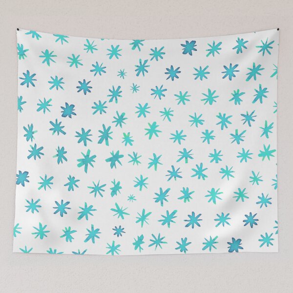 Item preview, Watercolor stars - aqua designed and sold by wackapacka.