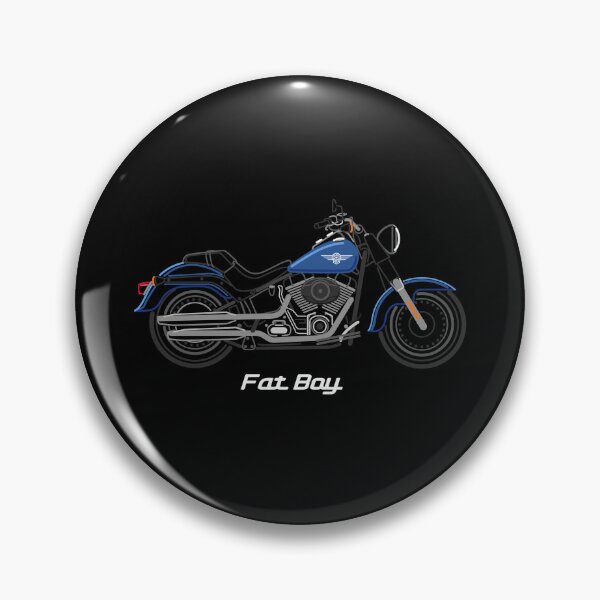 Item preview, Motorcycle Fatboy (2017-) blue designed and sold by Dress2Drive.