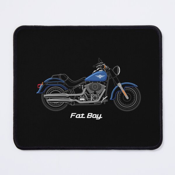 Item preview, Motorcycle Fatboy (2017-) blue designed and sold by Dress2Drive.