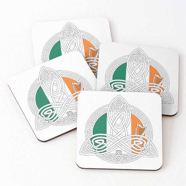 Item preview, Irish Flag in Traditional. Celtic Knot. Designed in Ireland designed and sold by CELTIC-DESIGNS.