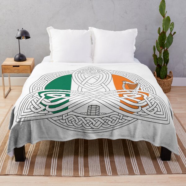 Item preview, Irish Flag in Traditional. Celtic Knot. Designed in Ireland designed and sold by CELTIC-DESIGNS.