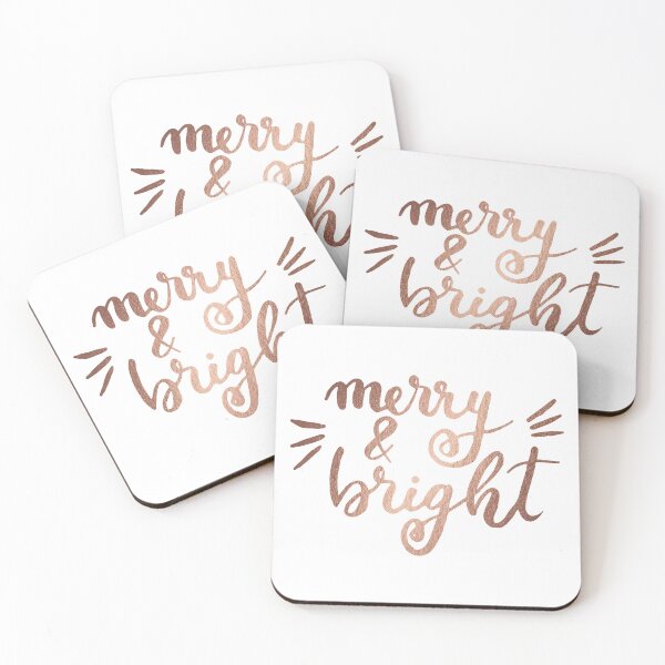 Item preview, Merry and bright Christmas - copper designed and sold by wackapacka.