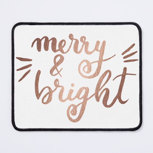 Item preview, Merry and bright Christmas - copper designed and sold by wackapacka.