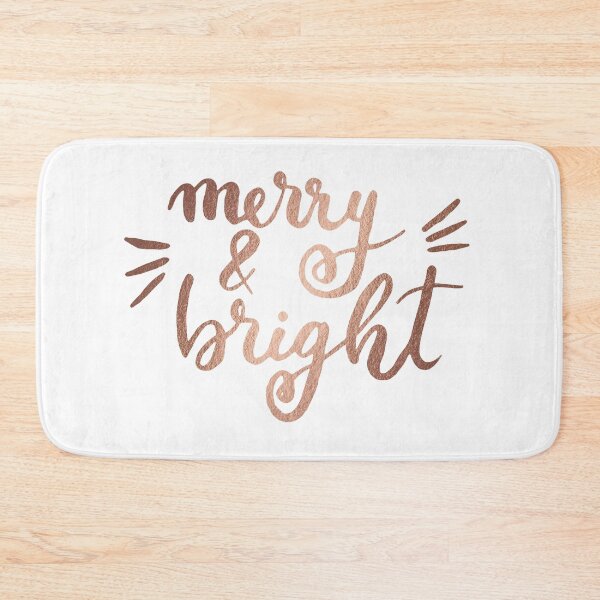 Item preview, Merry and bright Christmas - copper designed and sold by wackapacka.