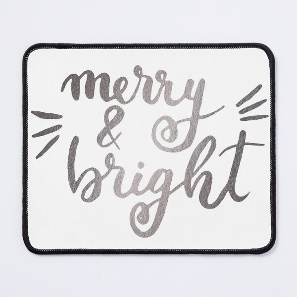 Item preview, Merry and bright Christmas - silver designed and sold by wackapacka.