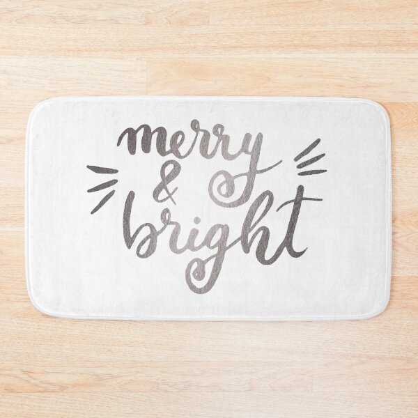 Item preview, Merry and bright Christmas - silver designed and sold by wackapacka.