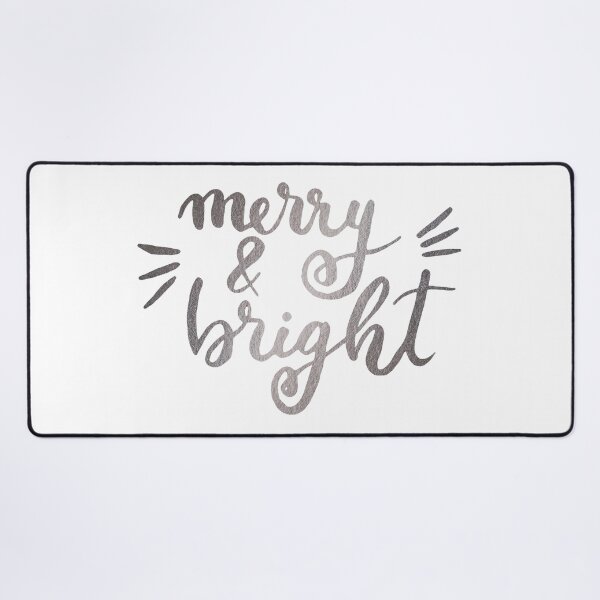 Item preview, Merry and bright Christmas - silver designed and sold by wackapacka.