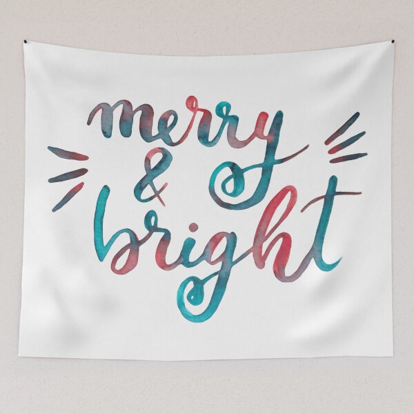 Item preview, Merry and bright Christmas - red and green designed and sold by wackapacka.