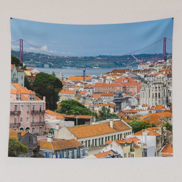 Item preview, Lisbon Portugal Rooftop Cityscape and 25 April Bridge designed and sold by Martyn R Arnold Fine Art Nature & Landscape Photography.