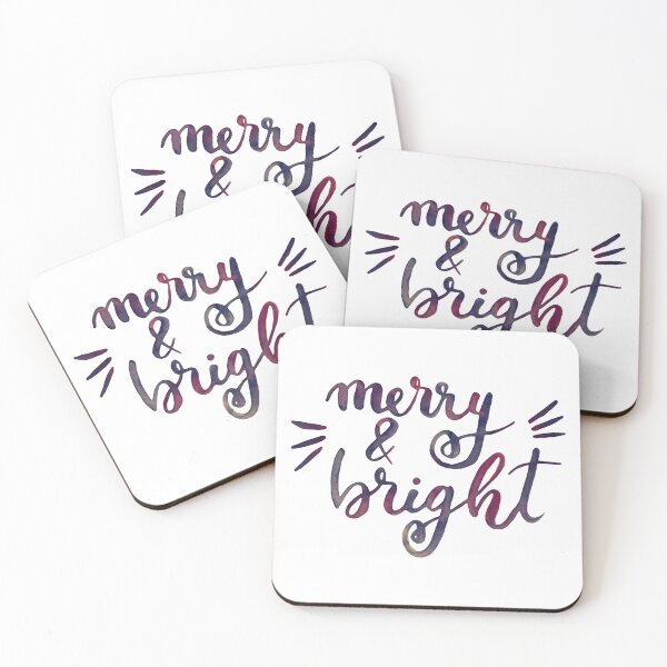 Item preview, Merry and bright Christmas -  purple designed and sold by wackapacka.