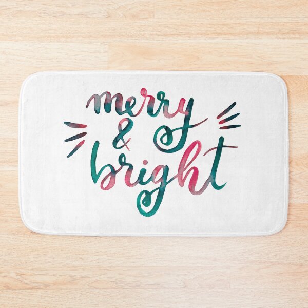 Item preview, Merry and bright Christmas -  pink and green designed and sold by wackapacka.